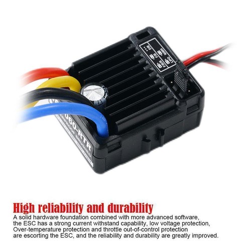 For Hobbywing 1060 Brushed ESC Waterproof / Speed Control Tru C6I1 Hot. P1W9 - Picture 3 of 16