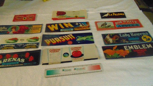 DEALER LOT OF 120 VINTAGE CRATE & CAN LABELS 10 EACH OF 12 DIFF. TYPES;LOT A 13 - Picture 9 of 9
