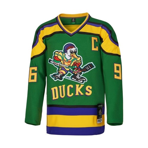 Camiseta deportiva D-5 Youth Mighty Ducks #96 Conway #99 Banks Jersey, película hockey sobre hielo Je - Imagen 2 de 3