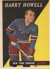 HARRY HOWELL 1958-59 TOPPS CARD  NEW YORK RANGERS