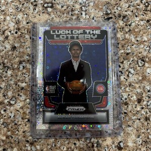 Ausar Thompson 2023-24 Panini Prizm Luck Of the Lottery Disco Rookie #3 Pistons