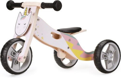 Varoom Balance Bike for 2 Year Old Boy Girl 2 in 1 Wooden Trike Toddler Tricycl - Picture 6 of 7