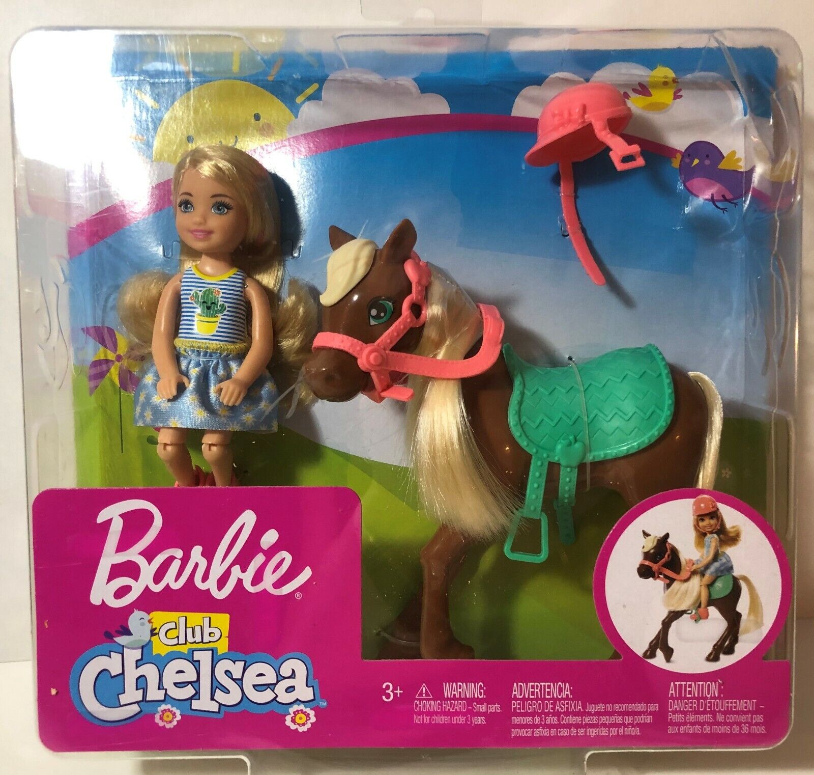 Barbie Club Chelsea Doll and Brown Pony Playset Brand New Kid Toy Gift  887961803471 | eBay