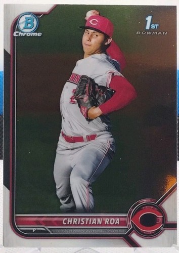 Christian Roa 1st Bowman 2022 Bowman Chrome #BCP-130 Cincinnati Reds  - Bild 1 von 2