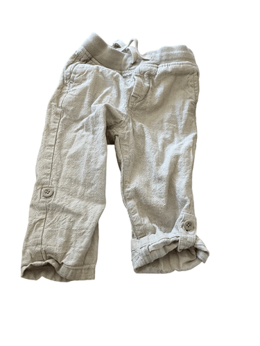 Item Title: Baby Gap Casual Linen Blend beach Pants - Light Beige, 18-24 months - Picture 2 of 8