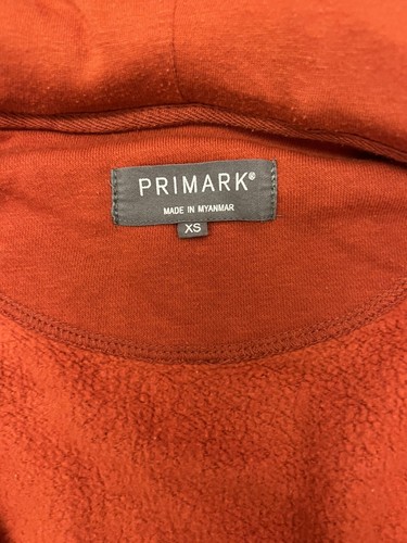Ay24) Primark Freizeit Hoodie Pullover Pullover Oberteil Größe XS (meist mittel) orange - Bild 6 von 9