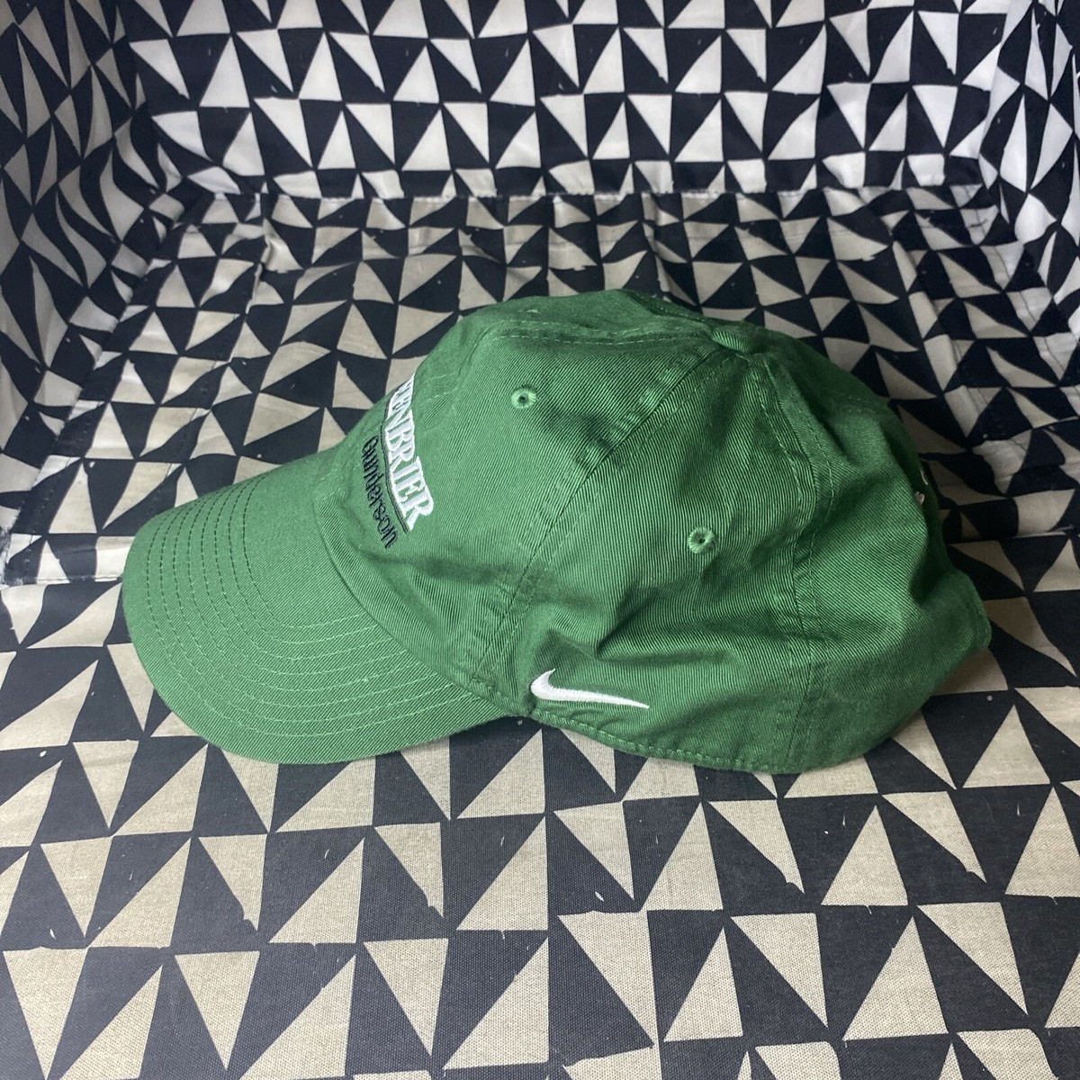 Greenbrier Gunderson Green Nike Golf Hat Cap Adjustable StrapBack