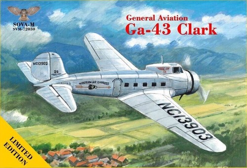 Avión de pasajeros Sova modelo 72030 Ga-43 Clark (EE. UU.) escala 1:72 modelo plástico - Imagen 3 de 11