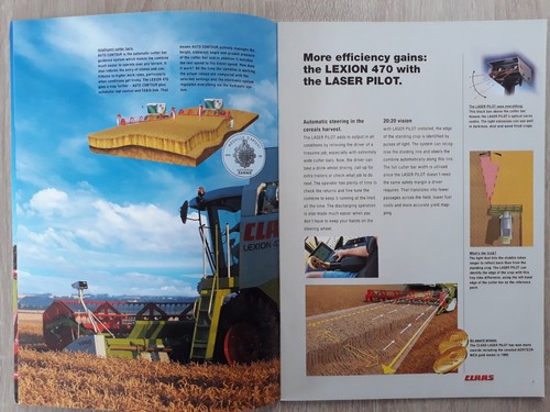 Claas Lexion 470 Series Combine Range Prospekt 2002 - Evolution Montana - Bild 3 von 11