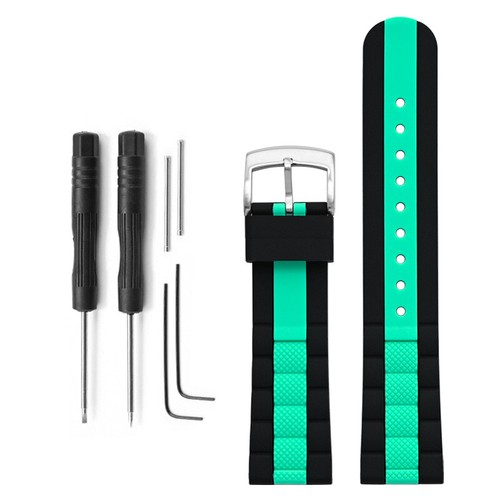 22MM Silicone Rubber Watch Strap For Blancpain X Swatch Ocean Of Storms - Picture 5 of 17