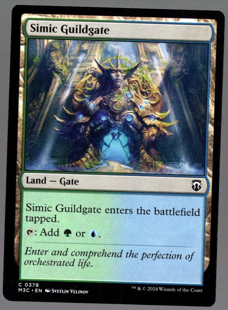 (x4) Simic Guildgate 0378 Playset Non Foil Common Modern Horizons 3 MTG NM