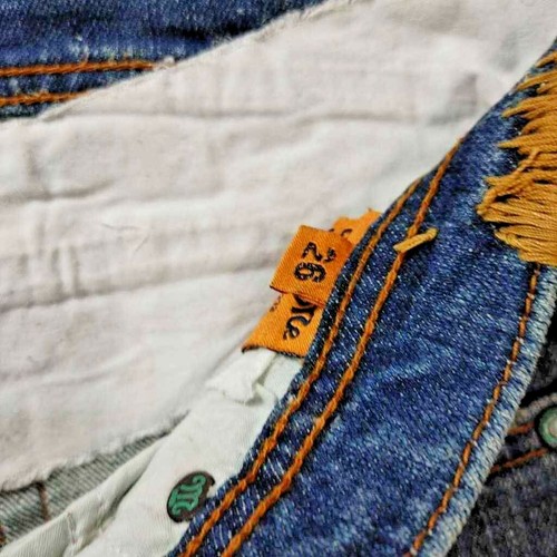 Miss Me Womens Boot Cut Jeans Blue Medium Wash Distressed Embellished Denim 26 - Picture 7 of 11