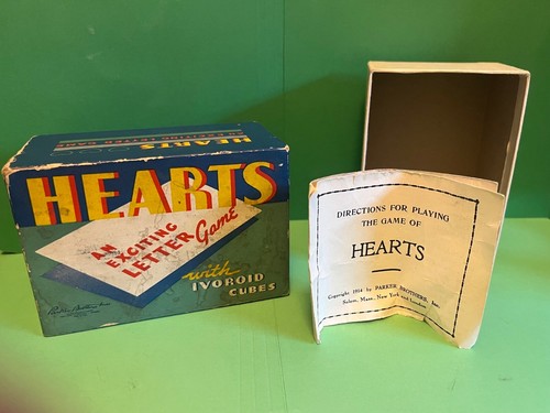 Parker Brothers Hearts An Exciting Letter Game Copyright 1914 - Picture 7 of 8