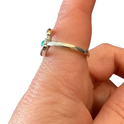 Antique Silver Plated Turquoise Bohemian Vintage Rings Mix Style Ethnic Gifts - Picture 29 of 59