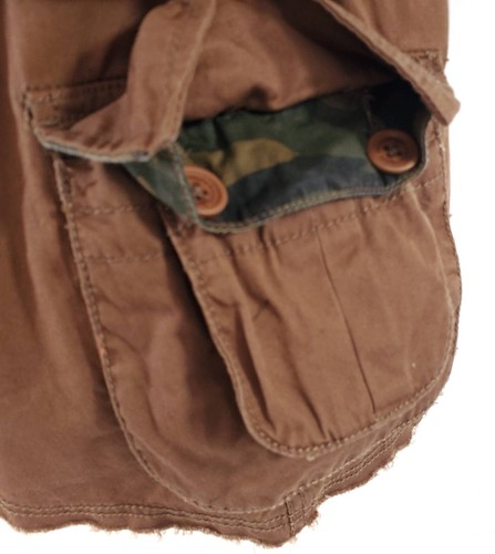 Twill Twenty Two Mini Skirt Brown Cargo Short Style Street Wear BNWT XS/Small/27 - Picture 6 of 8