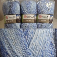 big 200g skeins CROCHET yarn EVEREST self-striping acrylic/wool