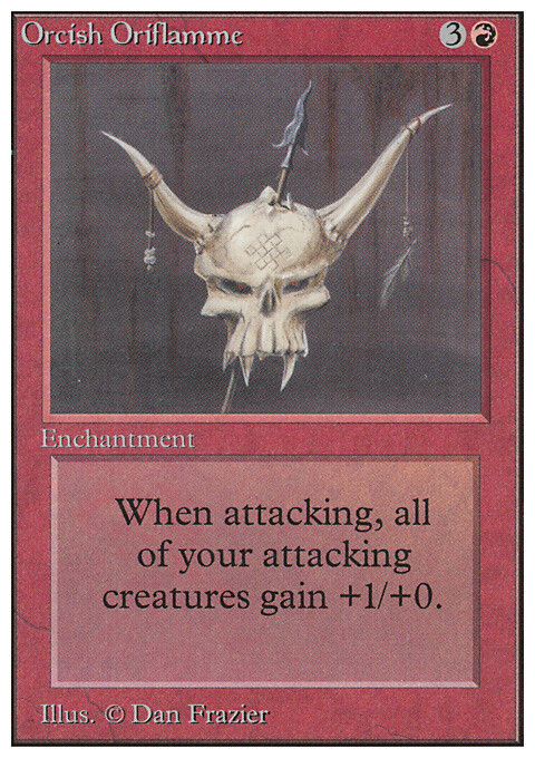 MTG Magic the Gathering Orcish Oriflamme (167/302) Unlimited Edition HP