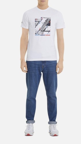 Puma Bmw Mms Graphic Crew Neck Short Sleeve T-Shirt Mens Size L Casual Tops - Picture 4 of 8