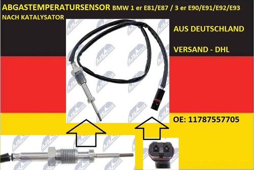ABGASTEMPERATURSENSOR BMW 1 er E81/E87 / 3 er E90/E91/E92/E93   NACH KATALYSATOR - Bild 1 von 1