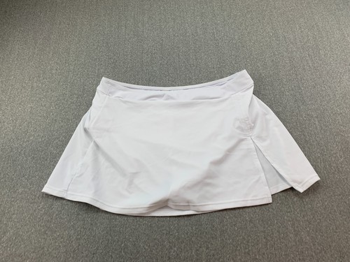 Holipick Swim Skirt Swimsuit Bottom Womens Size XL White Silky Side Split Beach