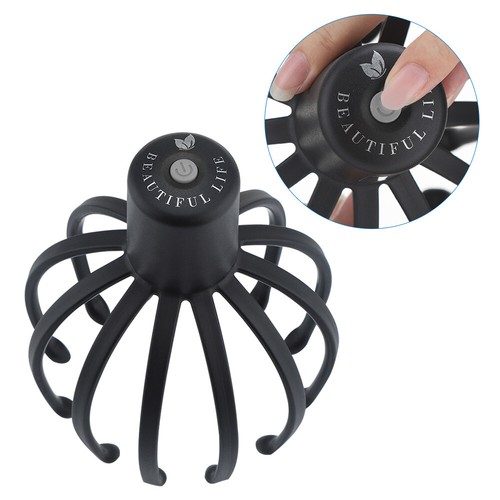 Electric Octopus Claw Head Massager Light Therapy Scalp Relax Headache Relief - Picture 17 of 19