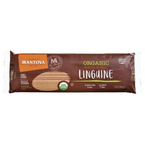 Mantova Italienische Bio Linguine Vollkornnudeln 1 Pfund Beutel 6er Pack