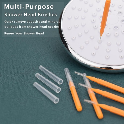 10Pcs Shower Head Cleaning Brush Gap Hole Anti-Clogging Cleaner Brushes Tool - Picture 3 of 10
