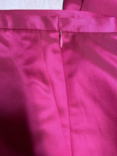 Talbots 2 Piece Women’s Silk Blend Pant Suit Jacket Fuchsia Hot Pink Size 16 - Picture 13 of 14
