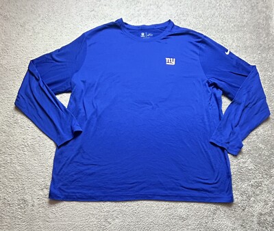 Authentic NFL GIANTS On Field Team Issued NIKE Dri-FIT Blue