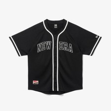 New Era "2025" Mesh Baseball Jersey, Black