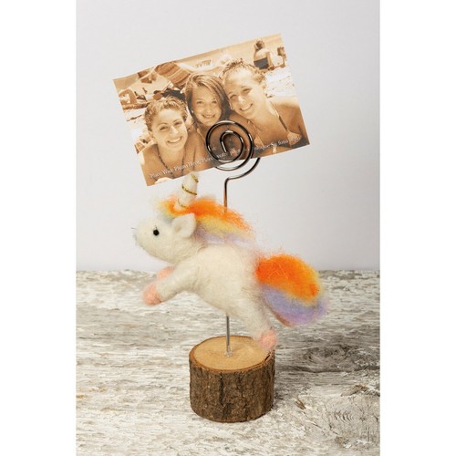 NEW!~Whimsical Photo Holder - Rainbow Unicorn - Picture 1 of 3