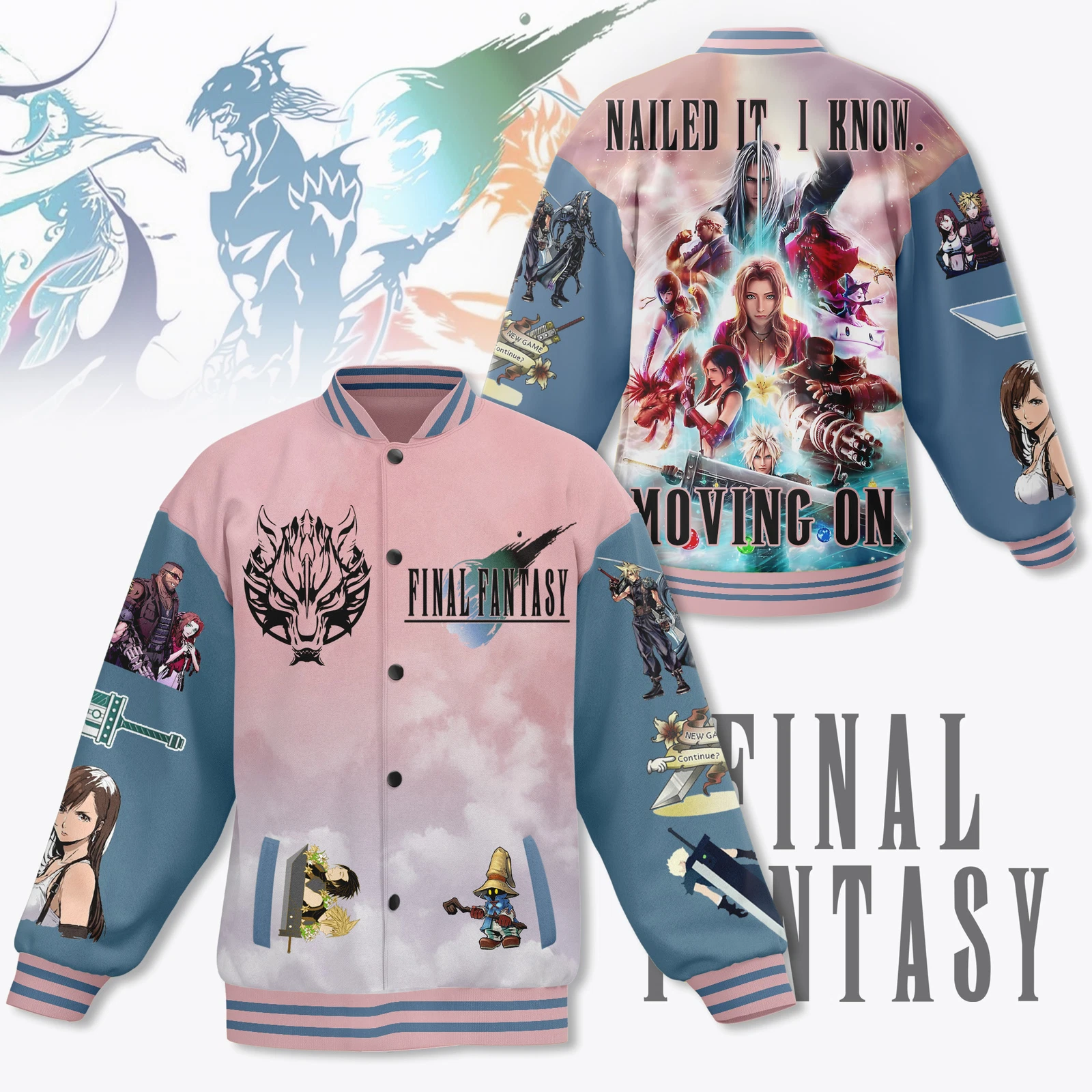 Final Fantasy VII New Baseball Jacket For Fan