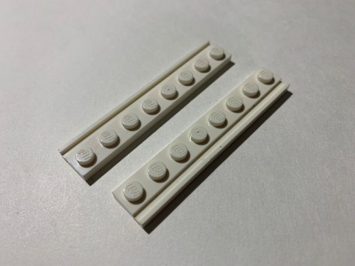 Lego Parts 4510 (2pcs) Plate w/Grooved Door Rail, 1x8 Choose Color - Picture 3 of 8