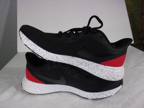 Nike Revolution 5 Running/Athletic BLACK/RED BQ3204-003 Mens Shoe Size 7 EUC! - Picture 5 of 8