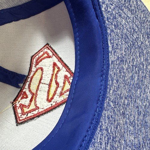 Gorra con logotipo de Superman Snapback gorra azul jaspeado malla logotipo bajo perfil ajustable DC - Imagen 10 de 12