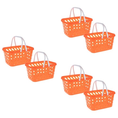 6 Pcs Small Basket Shopping Basket Toy Shopping Baskets Handles - Picture 8 of 12