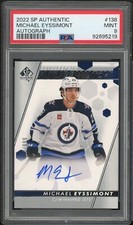2022-23 SP Authentic Future Watch Autographs RC #138 Michael Eyssimont PSA 9