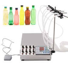 8 Heads Liquid Filling Machine Semi Automatic Bottle Filler Commercial Filler