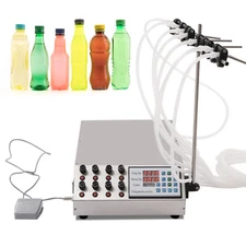 8 Heads Liquid Filling Machine Semi Automatic Bottle Filler Commercial Filler
