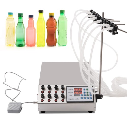 8-Head Semi-automatic Liquid Filling Machine Electric Perfum Bottle Filler LCD - Afbeelding 1 van 12