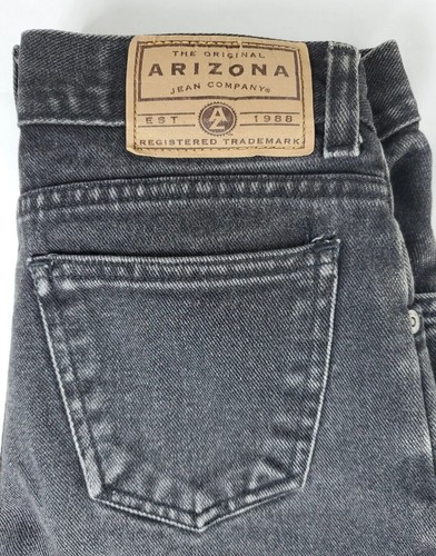 Arizona Jeans Black Denim Youth Girls Size 12 Regular Childs Pants - Picture 3 of 11