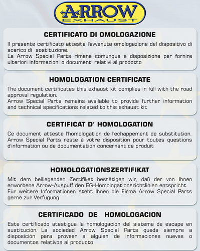 ARROW POT ECHAPPEMENT APPROUVE THUNDER NOIR C YAMAHA MT07 MT-07 2018 18 2019 19 - Photo 4/5