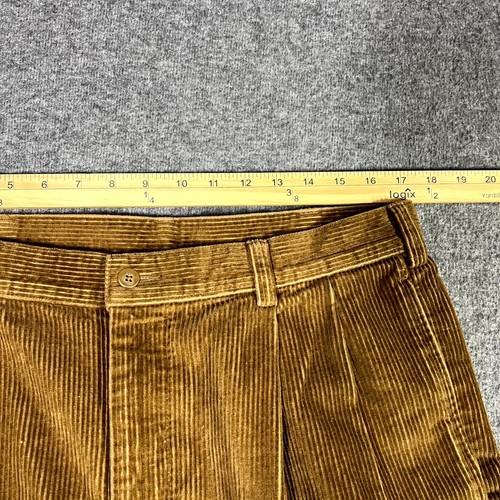 NWT Jos. A. Bank Men’s Brown Colorfast Corduroys Pants 35x30 Pleated Cuffed Work - Picture 9 of 10