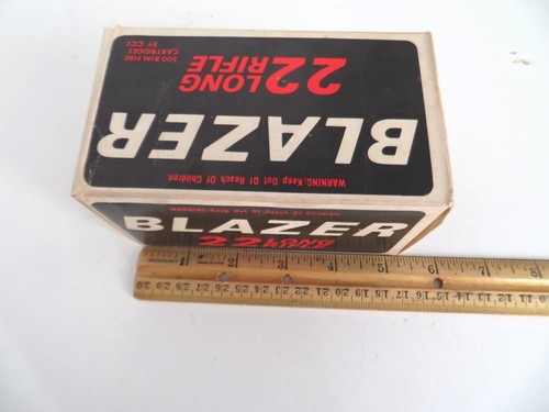 Vintage Blazer 22 long Rifle Brick Box Size w/10 Small Boxes - Empty Collectible - Picture 3 of 19