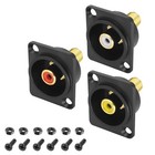 Lot de 3 adaptateurs de montage de panneau RCA de type D - 3 couleurs - RCA f...
