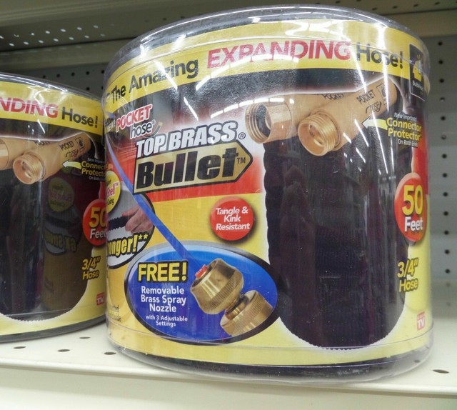 Pocket Hose Brass Bullet 50 FT - AS SEEN ON TV