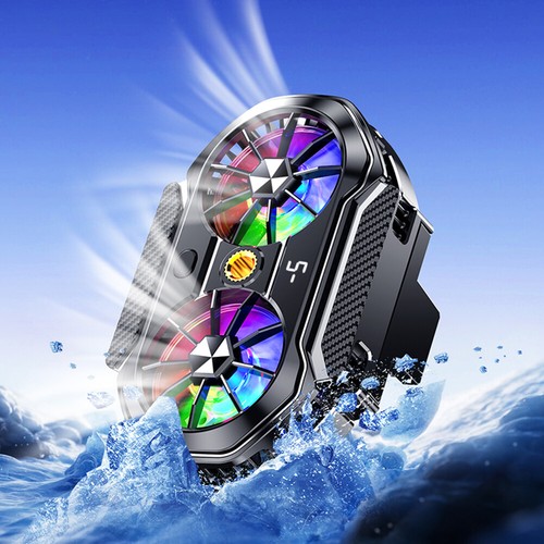 Back Clip Fast Phone Cooling Fan Digital Display Drei Modi für Live-Streaming - Bild 4 von 11