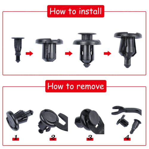 Clip FENDER RIVET PUSH TYPE BUMPER BODY MOLDING TRIM For 2003-2011 Honda Element - Bild 3 von 12