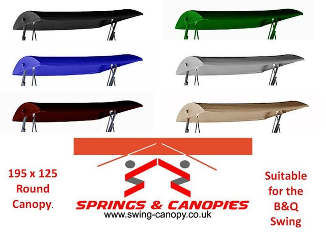 Replacement B Q Sorrento Sicily Green Cloth Canopy For Swing