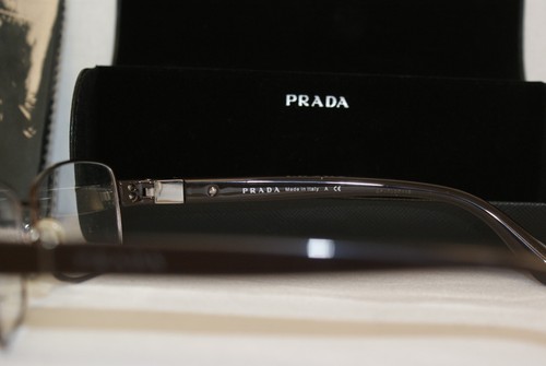 Brand New Authentic Prada 51O 52-17-135 Brown ACD-1O1 With Original Case! - Picture 4 of 5